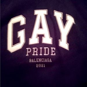 NWT Balenciaga Gay Pride 2021 Blue Sweater